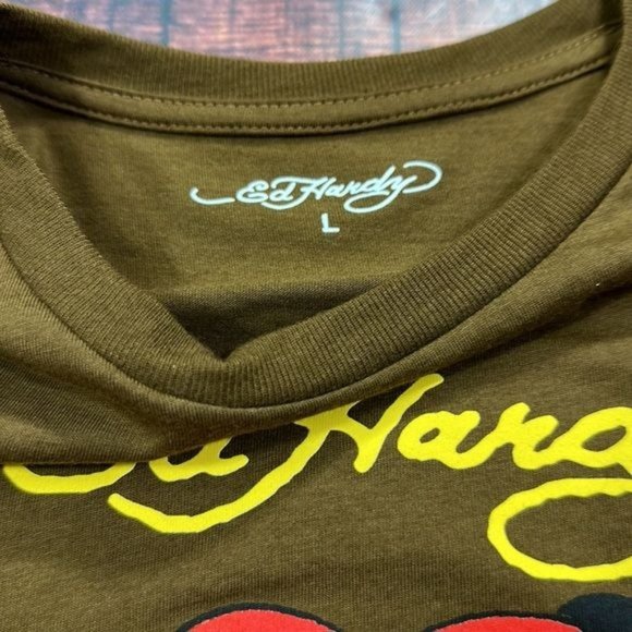 RELISTED Ed Hardy Speed Kills Shirt Crop Top - Picture 3 of 5